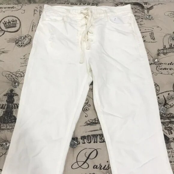 MOTHER The Lace-Up Ankle Chew High Waist Jeans - Picture 5 of 8